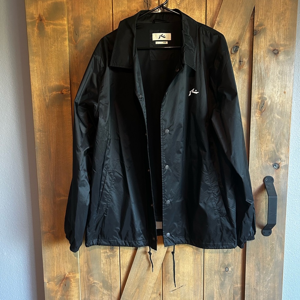Rusty Black Windbreaker Jacket